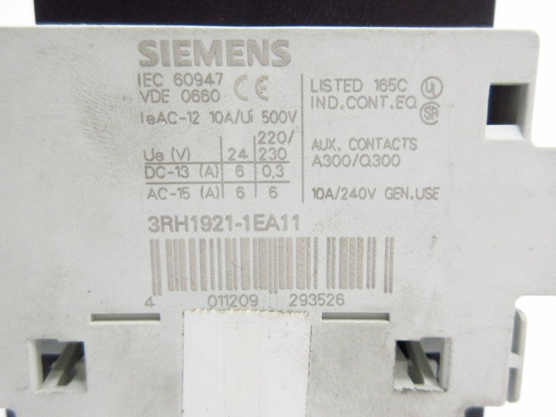 SIEMENS 3RT1023-1BB40 24VDC 10A UNMP