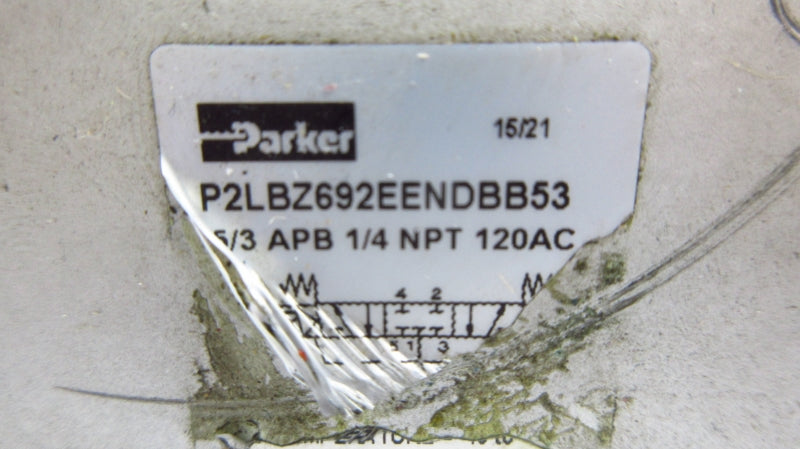 PARKER P2LBZ692EENDBB53 110VAC UNMP