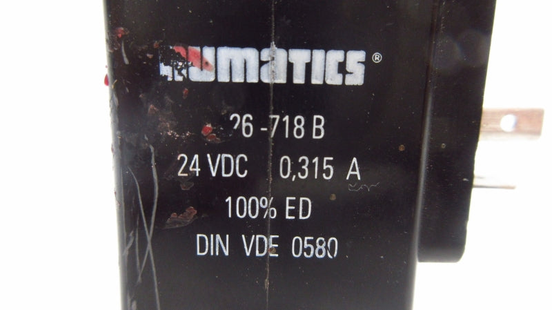 NUMATICS 26-718B 24VDC 0.315A UNMP