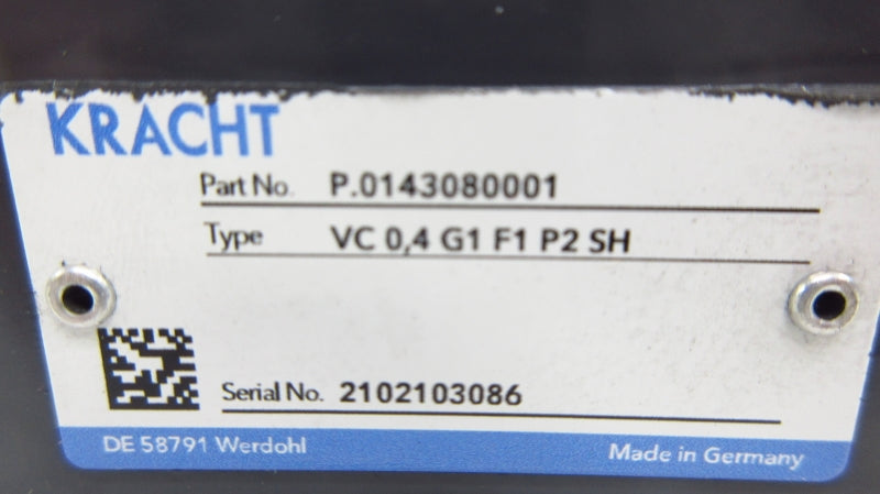 KRACHT P.0143080001 VC0,4G1F1P2SH NSNP