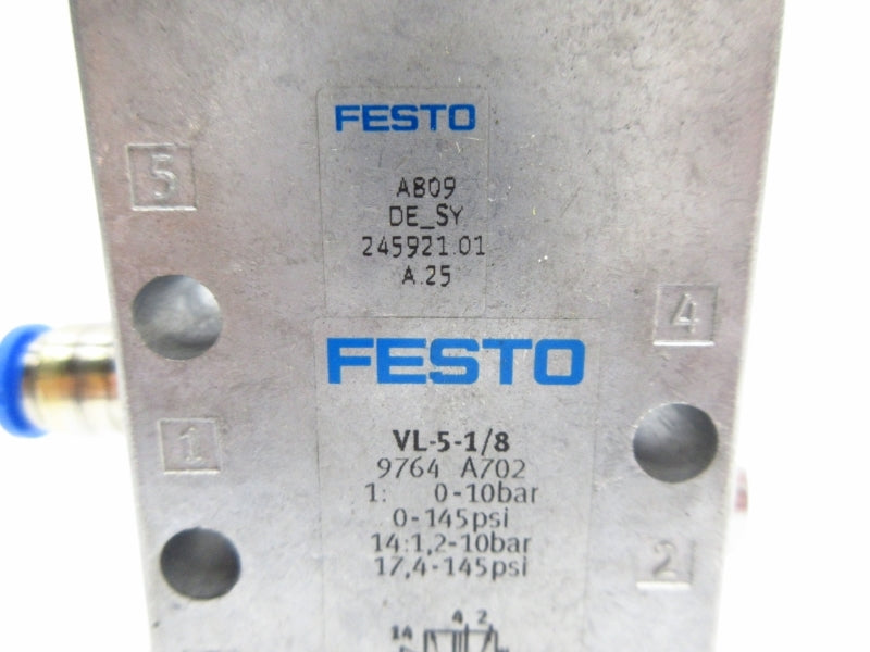 FESTO VL-5-1/8 9764 0-145PSI UNMP