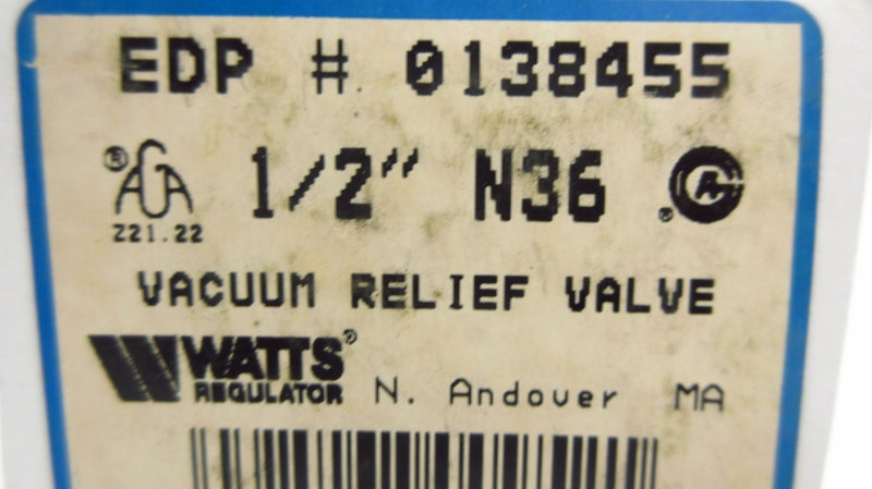 WATTS 0138455 1/2" NSMP