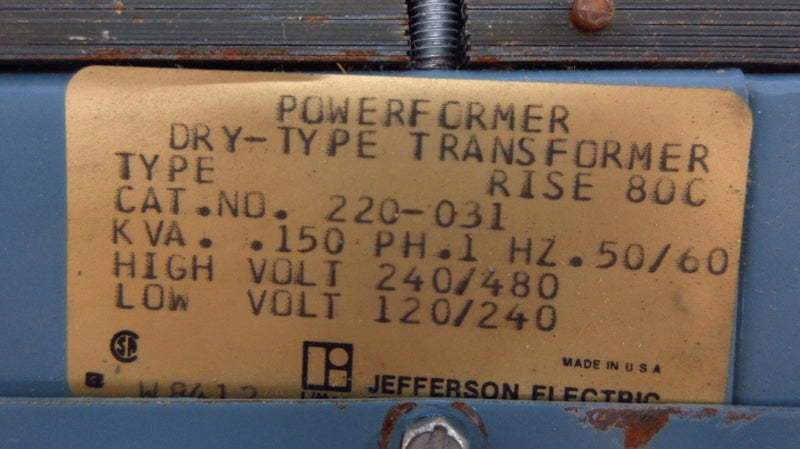 JEFFERSON ELECTRIC 220-031 120/480V NSNP