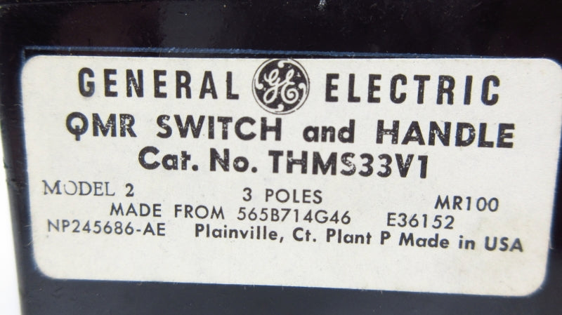 GENERAL ELECTRIC THMS33V1 NSNP