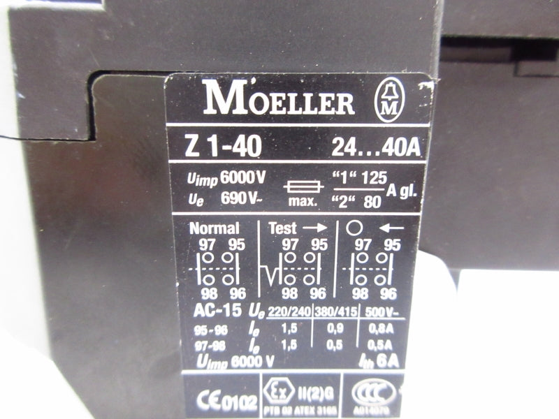 KLOCKNER MOELLER Z1-40 6000V 24-40A NSNP