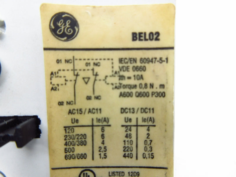 GENERAL ELECTRIC BEL02 UNMP