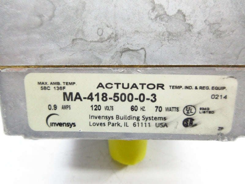 INVENSYS MA-418-500-0-3 120V 0.9A NSNP
