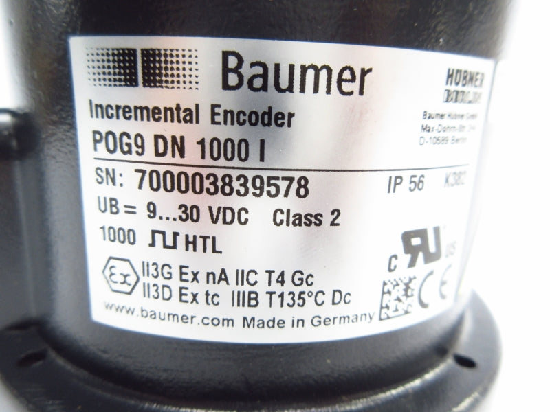 BAUMER P0G9DN1000I 9-30VDC NSNP