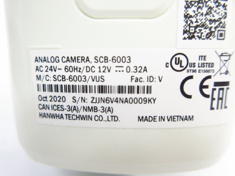 WISENET SCB-6003 24VAC NSMP