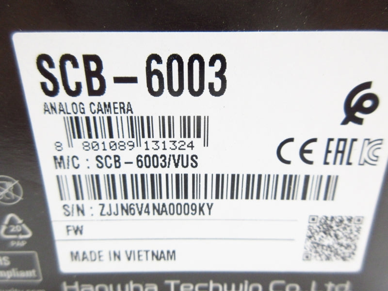 WISENET SCB-6003 24VAC NSMP