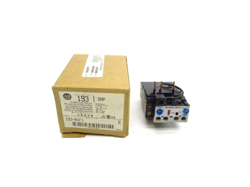 ALLEN BRADLEY 193-B1F1 SER. A 600V 3.7-12A (BR/WH) NSMP