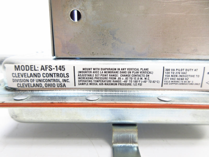 CLEVELAND CONTROLS AFS-145 12.0"WC NSNP