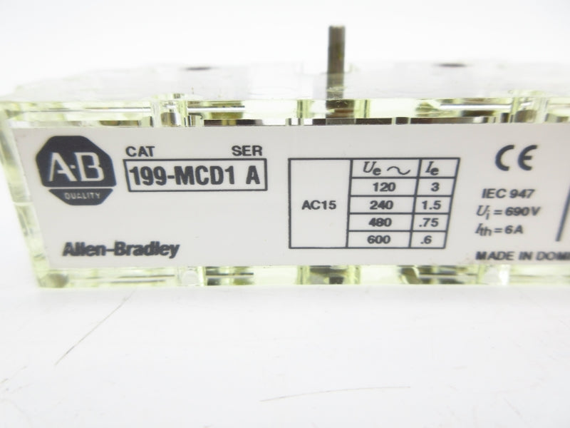 ALLEN BRADLEY 199-MCD1 SER. A 600VAC 6A (GY/BL) NSMP