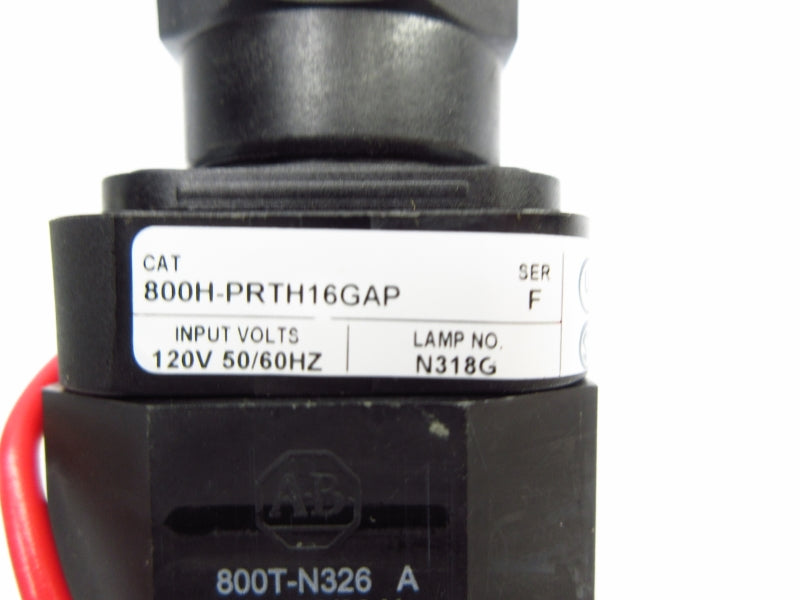 ALLEN BRADLEY 800H-PRTH16GAP SER. F 120V NSNP