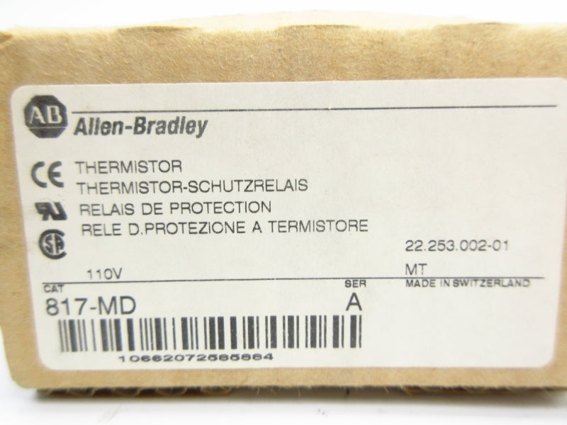 ALLEN BRADLEY 817-MD SER. A 500VAC 10A (BR/WH) NSMP