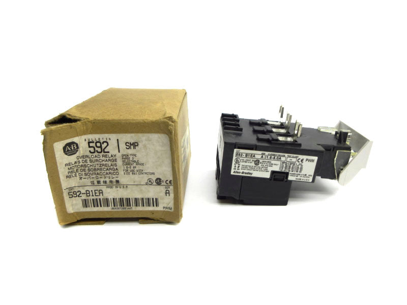 ALLEN BRADLEY 592-B1EA SER. A 600V 1.6-5A (BR/WH) NSMP