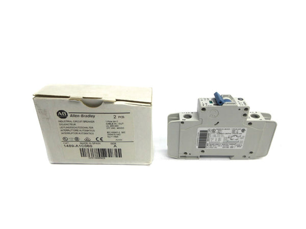 ALLEN BRADLEY 1489-A1C060 SER. A 277VAC 6A (PKG OF 2) NSMP