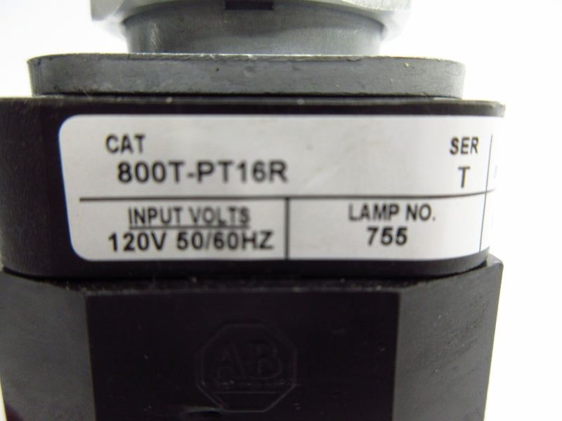 ALLEN BRADLEY 800T-PT16R SER. T 120V NSNP