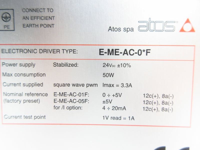 ATOS E-ME-AC-01F 24V 3.3A NSNP