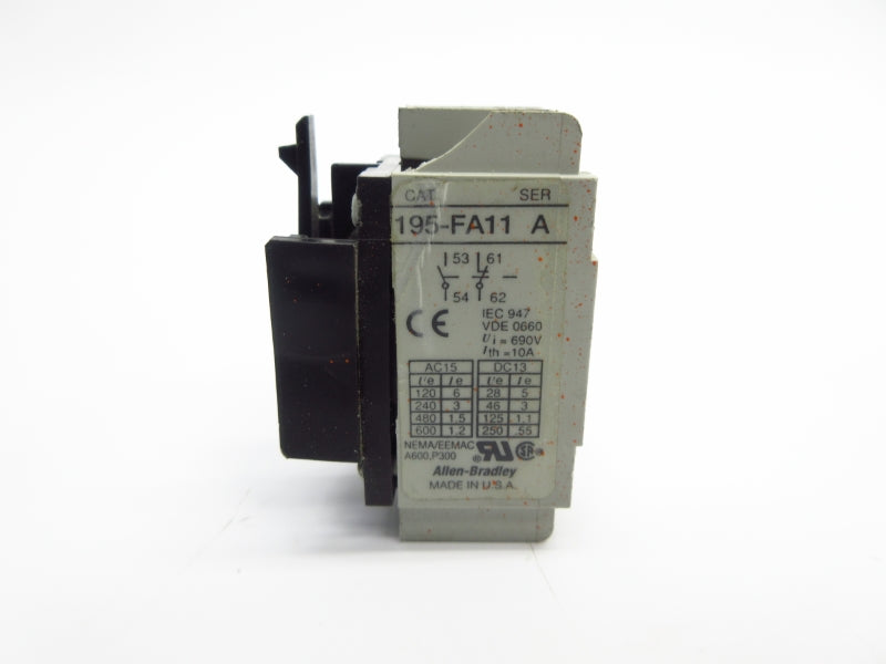 ALLEN BRADLEY 195-FA11 SER. A 690V 10A UNMP