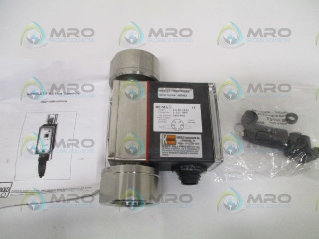 KOBOLD DF-MA DF-7709BPP03S2 FLOW TRANSMITTER 1.0-25 GPM *NEW NO BOX*