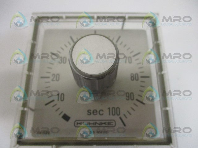 KUHNKE 54.022 PNEUMATIC TIMER 0-100 SEC. *NEW NO BOX*