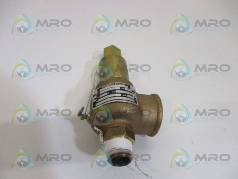 KUNKLE 912BEDM01-JE SAFETY RELIEF VALVE 3/4" *USED*