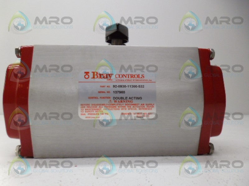 BRAY CONTROLS 92-0930-11300-532 PNEUMATIC ACTUATOR *NEW NO BOX*