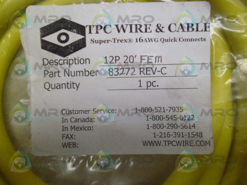 TPC 83272 CABLE * NEW IN FACTORY BAG *