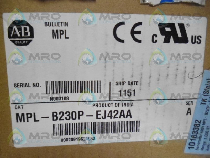 ALLEN BRADLEY MPL-B230P-EJ42AA * NEW IN BOX