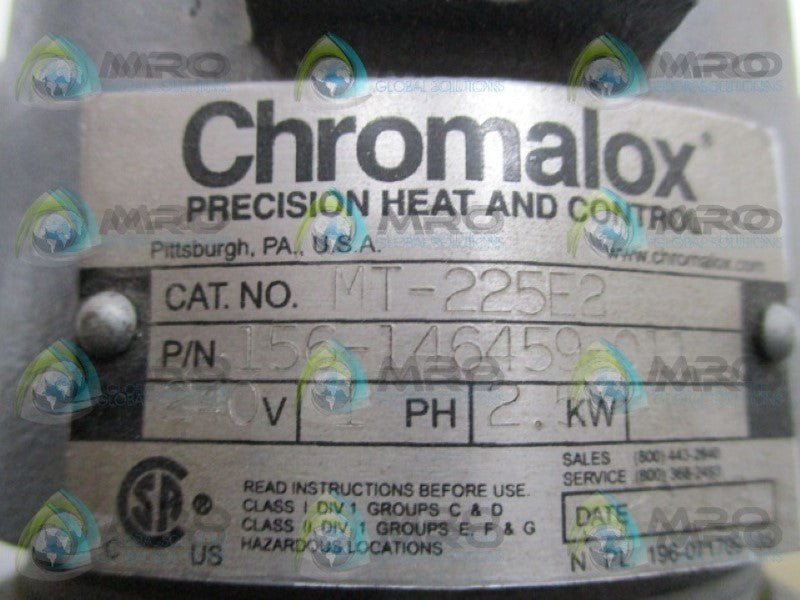 CHROMALOX MT-225E2 TANK HEATER  UNMP