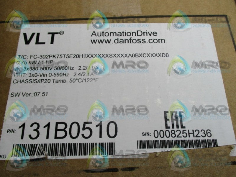DANFOSS 131B0510 AC DRIVE  NSMP