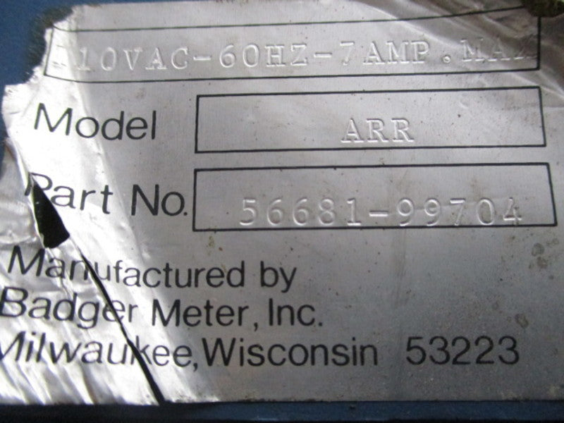 BADGER METER ARR 56681-99704 METER (AS PICTURED)  UNMP