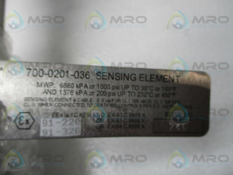 AMETEK PXLX3 SENSING ELEMENT  NSNP