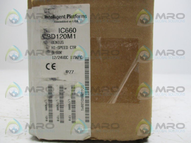 GENERAL ELECTRIC IC660BBD120M1 I/O ASSEMBLY MODULE * FACTORY SEALED *