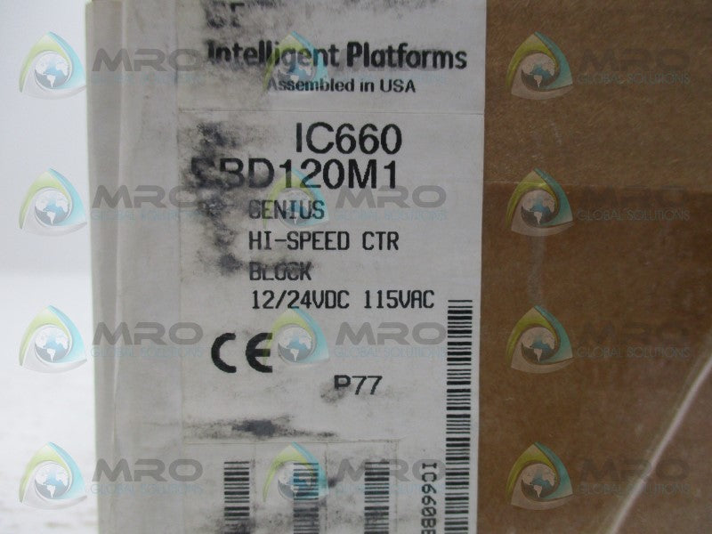GENERAL ELECTRIC IC660BBD120M1 I/O ASSEMBLY MODULE * FACTORY SEALED *