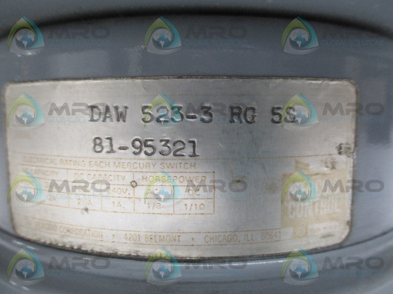 MERCOID CONTROL DAW523-3RG5S UNMP