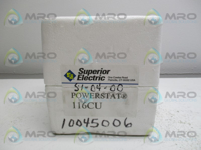 SUPERIOR ELECTRIC 116CU VARIABLE TRANSFORMER * NEW IN ORIGINAL PACKAGE *