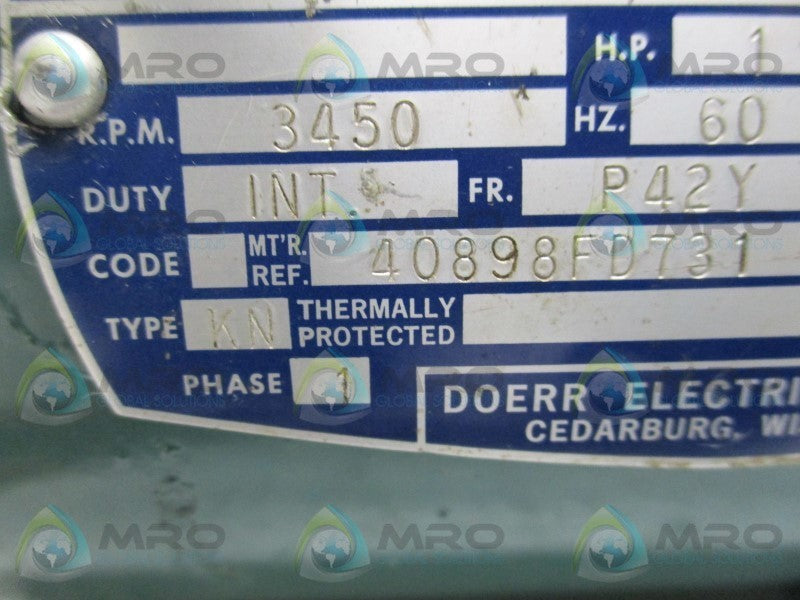 DOERR LR-13758 MOTOR * USED  *