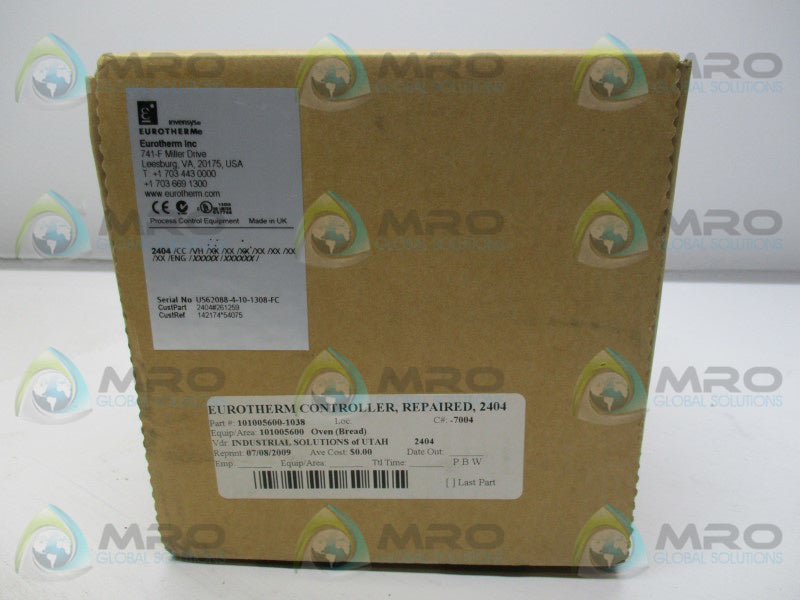 EUROTHERM 2404/CC/VH/XX/XX/XX/XX/XX/XX/XX TEMPERATURE CONTROLLER  NSMP