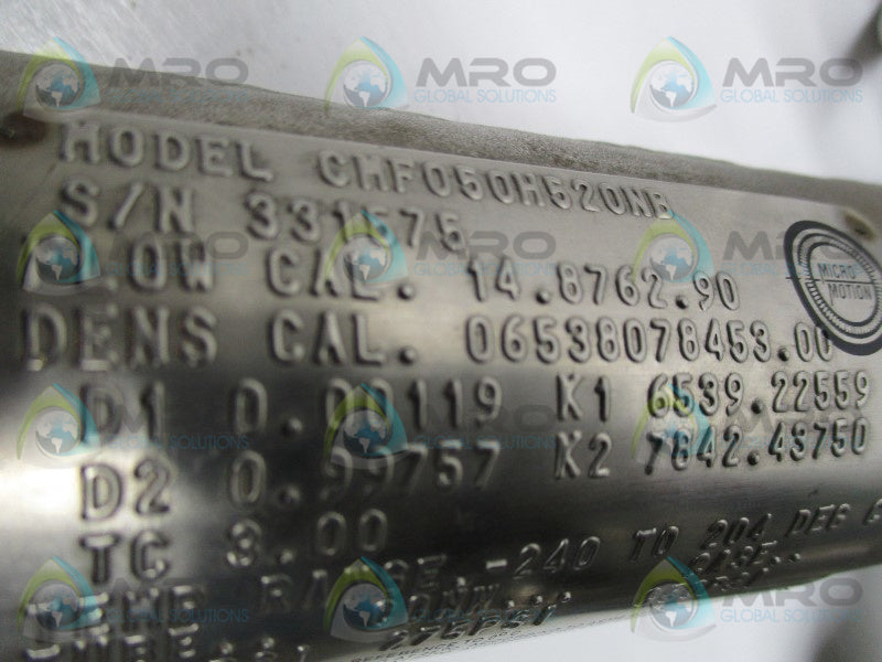 MICROMOTION CMF050H520NB MASS FLOW METER * NEW NO BOX *