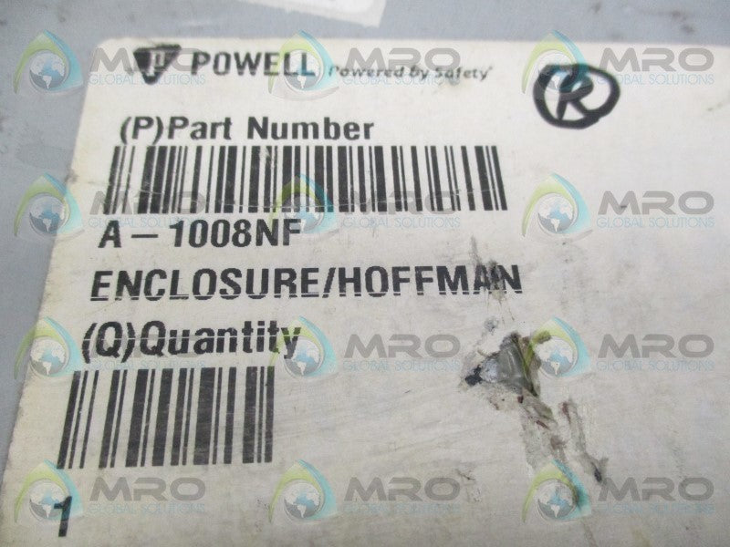 HOFFMAN A1008NF ENCLOSURE * NEW IN ORIGINAL PACKAGE *