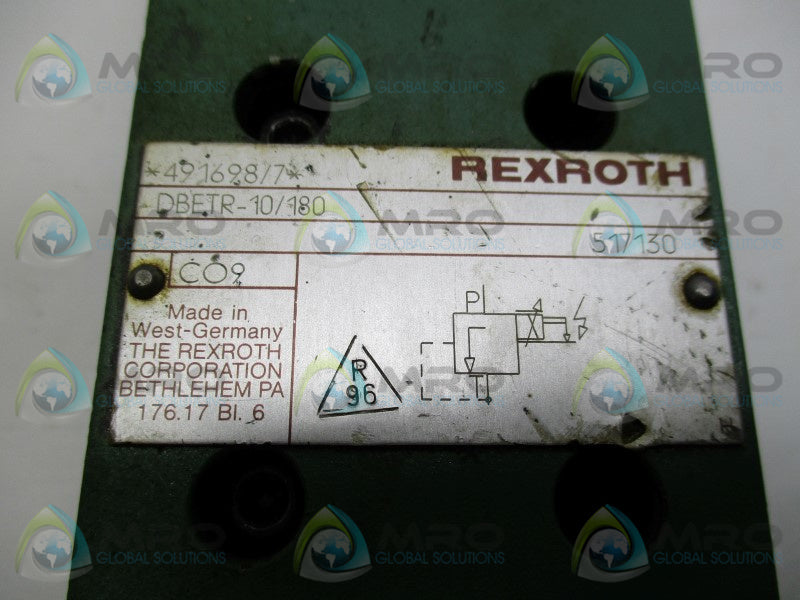 REXROTH DBETR-10/180 VALVE * USED  *
