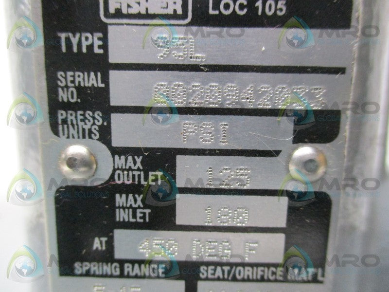 FISHER 95L PRESSURE REGULATOR * NEW NO BOX*