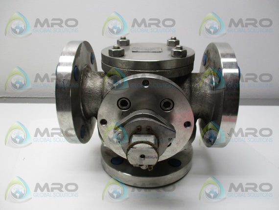 KACE 2"MLR150-33RG-L 3-WAY FLANGED BALL VALVE * NEW NO BOX *