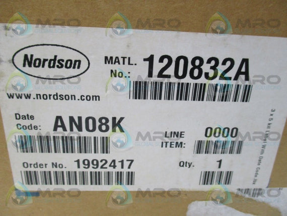 NORDSON 120832A SENSOR PANEL ASSEMBLY * NEW IN BOX *