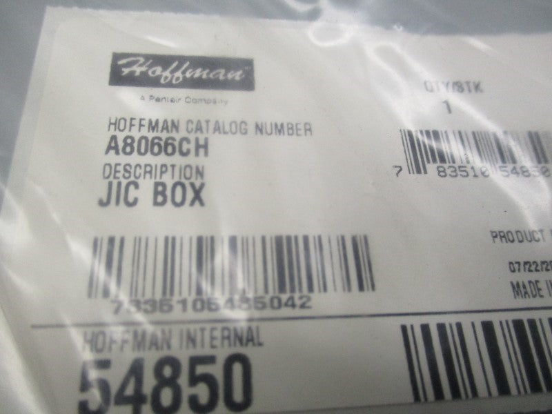 HOFFMAN A8066CH ENCLOSURE * NEW IN ORIGINAL PACKAGING *