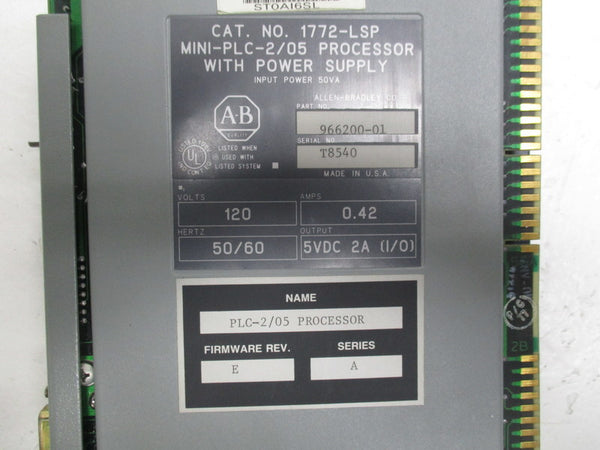 ALLEN BRADLEY 1772-LSP SER. A F/W E  UNMP