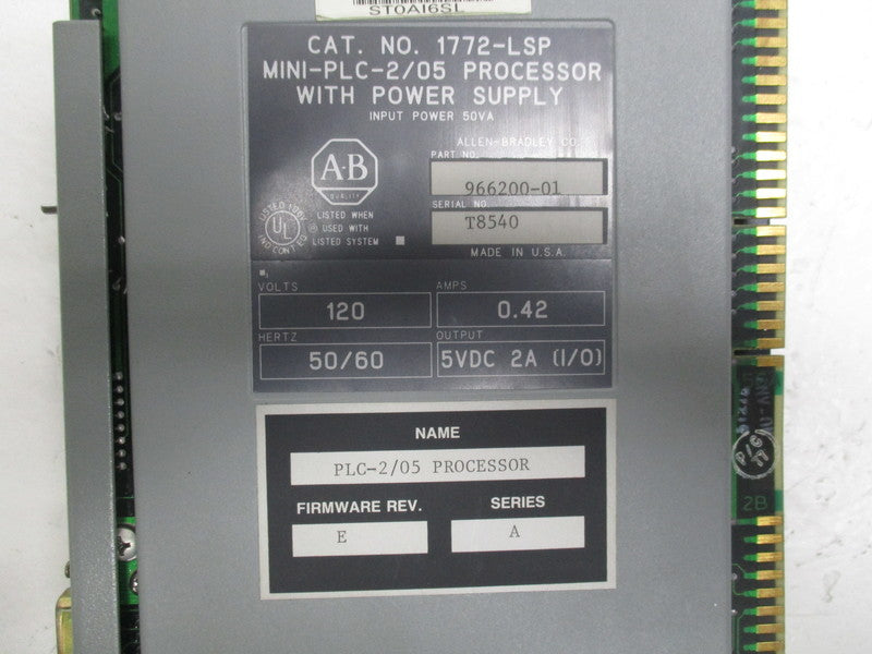 ALLEN BRADLEY 1772-LSP SER. A F/W E  UNMP