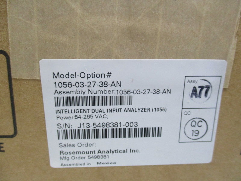 ROSEMOUNT 1056-03-27-38-AN * FACTORY SEALED *